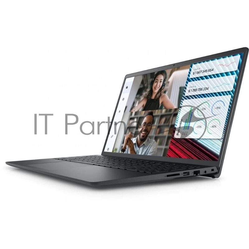 Ноутбук Dell Vostro 3520 Core i3 1215U 16Gb SSD512Gb Intel UHD Graphics 15.6 WVA FHD (1920x1080)/ENGKBD Windows 11 Professional black WiFi BT Cam (3520-3652)
