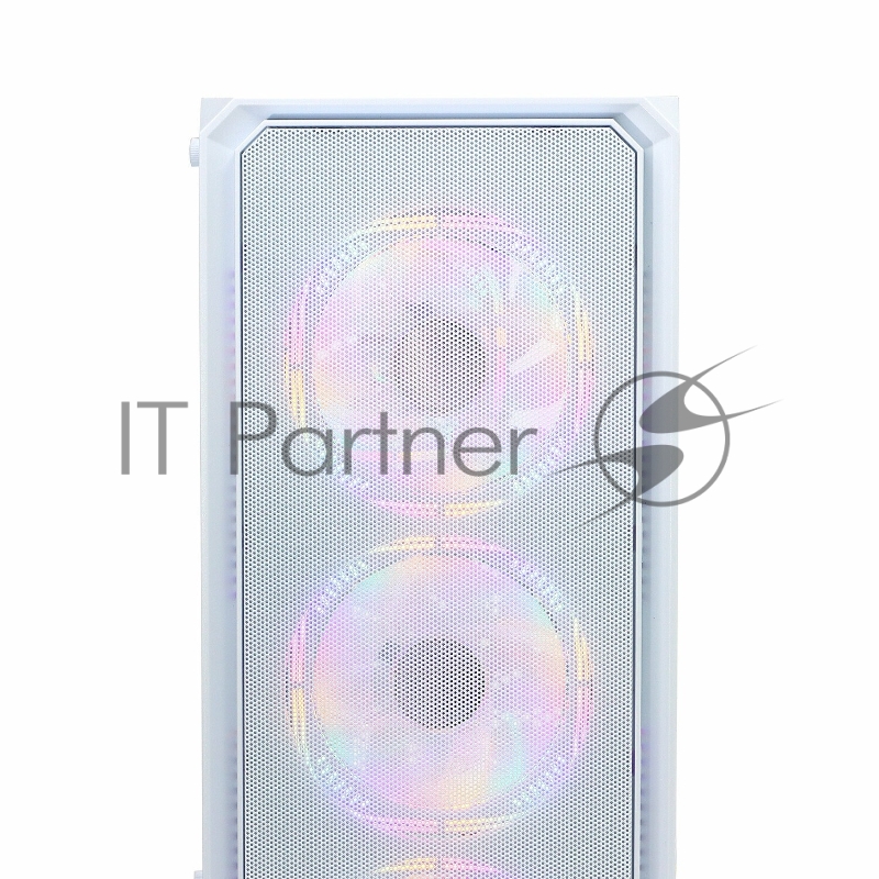 Корпус BaseTech eXtreme GFX-03, Без БП, ATX, белый, 4xRGB FAN, 2xUSB2, 1xUSB3, бок: закалённое стекло