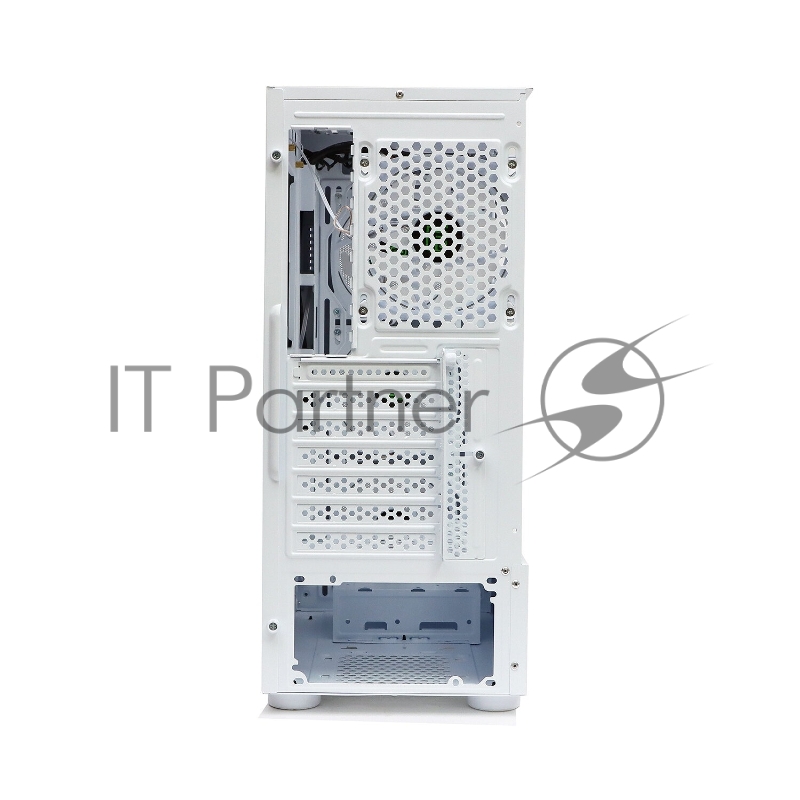 Корпус BaseTech eXtreme GFX-03, Без БП, ATX, белый, 4xRGB FAN, 2xUSB2, 1xUSB3, бок: закалённое стекло