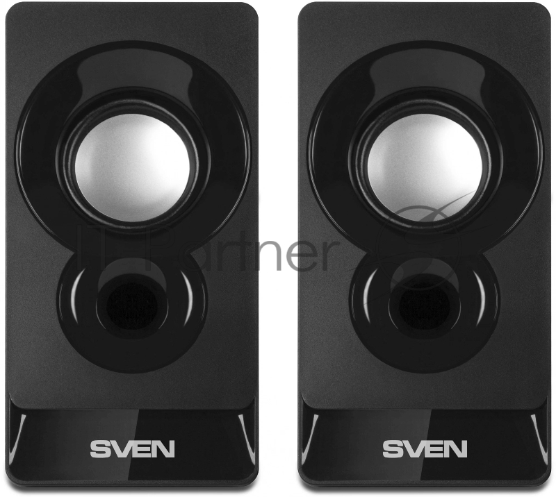 Колонки Sven 300 2.0 черный 6Вт