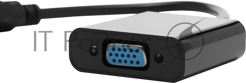 Переходник аудио-видео Premier 5-983 HDMI (m)/VGA (f)/Jack 3.5 (f) 0.15м. черный