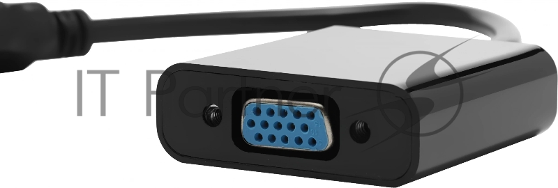 Переходник аудио-видео Premier 5-983 HDMI (m)/VGA (f)/Jack 3.5 (f) 0.15м. черный