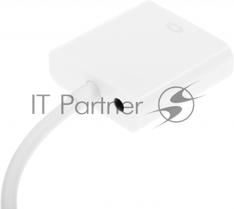 Переходник аудио-видео Premier 5-983 HDMI (m)/VGA (f)/Jack 3.5 (f) 0.15м. белый