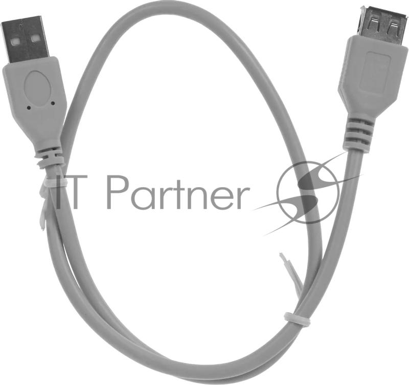 Кабель-удлинитель Premier 5-905 USB A(m) USB 2.0 A (f) 0.5м (5-905 0.5) серый