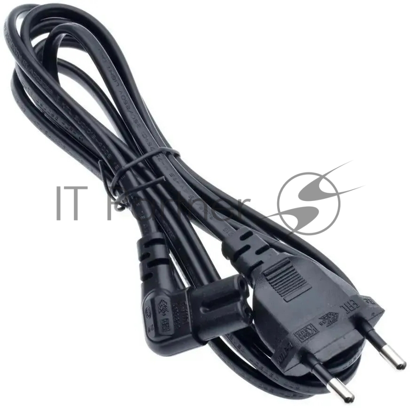 Кабель Premier 5-180L IEC C7 (2-pin) угловой Евровилка 1.5м (5-180L 1.5) черный (Bulk)