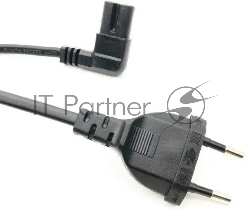 Кабель Premier 5-180L IEC C7 (2-pin) угловой Евровилка 1.5м (5-180L 1.5) черный (Bulk)