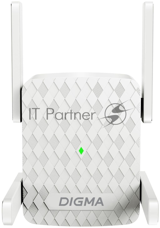 Повторитель беспроводного сигнала Digma D-WR400 AC1200 10/100BASE-TX/Wi-Fi белый