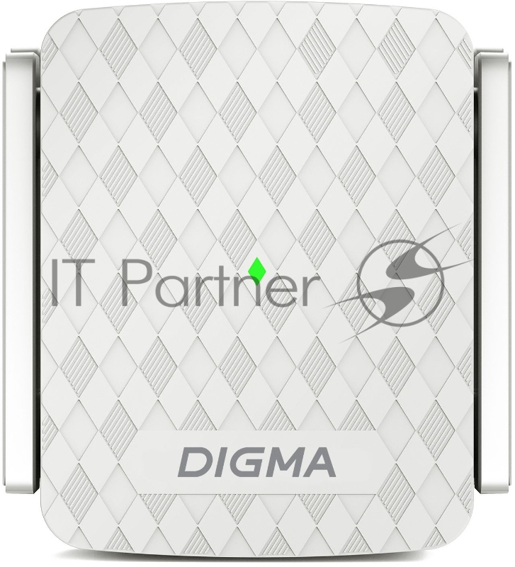 Повторитель беспроводного сигнала Digma D-WR400 AC1200 10/100BASE-TX/Wi-Fi белый