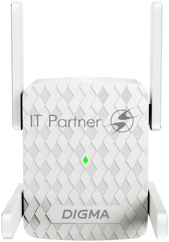 Повторитель беспроводного сигнала Digma D-WR400 AC1200 10/100BASE-TX/Wi-Fi белый