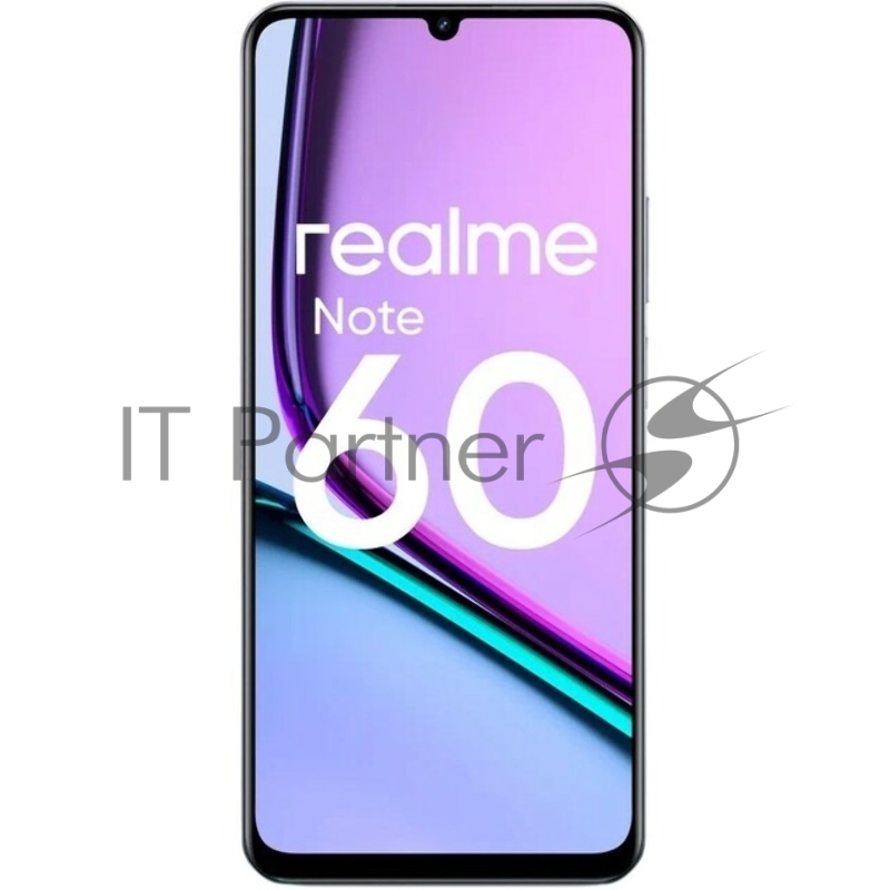 Смартфон Realme RMX3933 Note 60 128Gb 4Gb черный моноблок 3G 4G 2Sim 6.74 720x1600 Android 14 32Mpix 802.11 a/b/g/n/ac GPS GSM900/1800 GSM1900 TouchSc A-GPS microSD