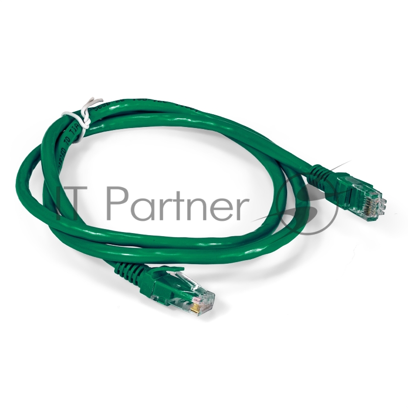 Шнур комм. Hyperline, кат. 6, неэкр., RJ45/RJ45, PVC, 1м, зелёный