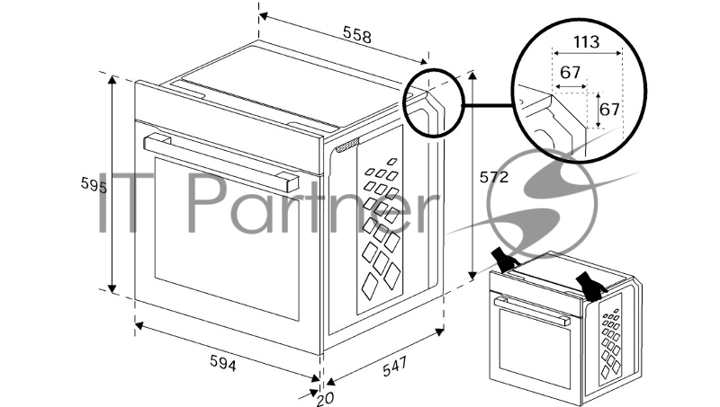 Встраиваемый духовой шкаф Beko BIOC1431KWNC белый