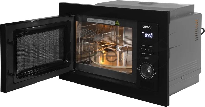 Встраиваемая микроволновая печь Domfy DM2540BW BG 25л. 900Вт черный
