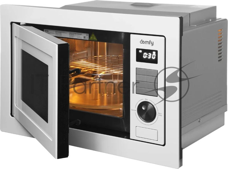Микроволновая печь встраиваемая Domfy DM2540BW WG 25л. 900Вт белый