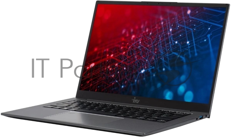 Ноутбук IRU Planio 14INP N-series N100 8Gb SSD256Gb Intel UHD Graphics 14 IPS FHD (1920x1080) Windows 11 Professional grey WiFi BT Cam 5000mAh