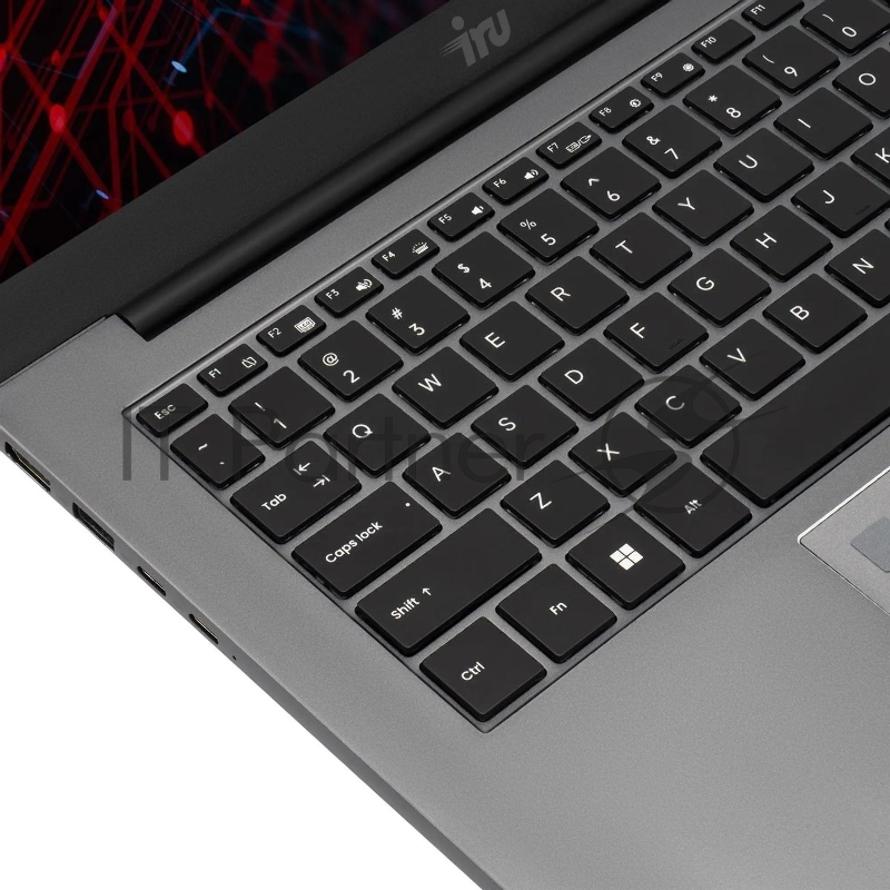 Ноутбук IRU Planio 15INP N-series N100 8Gb SSD256Gb Intel UHD Graphics 15.6 IPS FHD (1920x1080) Free DOS grey WiFi BT Cam 5000mAh (2023738)