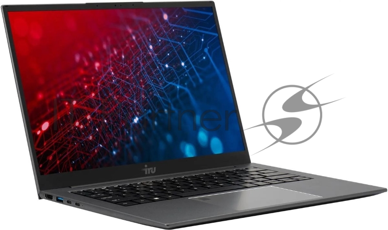 Ноутбук IRU Planio 15INP N-series N100 8Gb SSD256Gb Intel UHD Graphics 15.6 IPS FHD (1920x1080) Windows 11 Professional grey WiFi BT Cam 5000mAh (2023736)