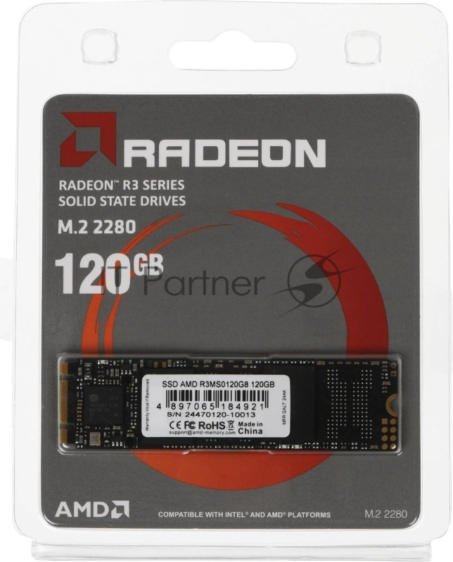 Накопитель SSD AMD SATA 120GB R3MS0120G8 Radeon mSATA