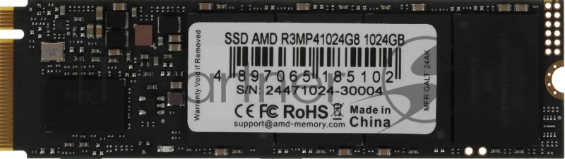 Накопитель SSD AMD PCIe 4.0 x4 1TB R3MP41024G8 Radeon M.2 2280