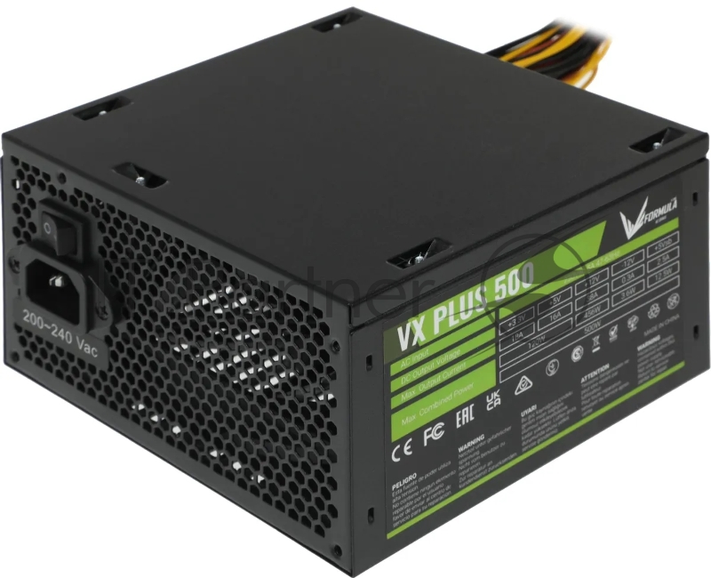 Блок питания Formula ATX 500W AC VX PLUS (20+4pin) 120mm fan 3xSATA RTL