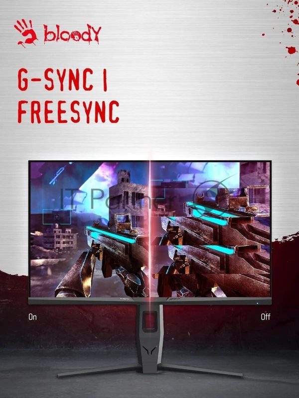Монитор Bloody 27 MN271Q серый IPS LED 1ms 16:9 HDMI M/M матовая HAS Piv 320cd 178гр/178гр 2560x1440 180Hz G-Sync DP 2K USB 5.1кг