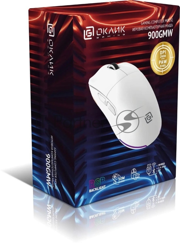Мышь Oklick 900GMW белый