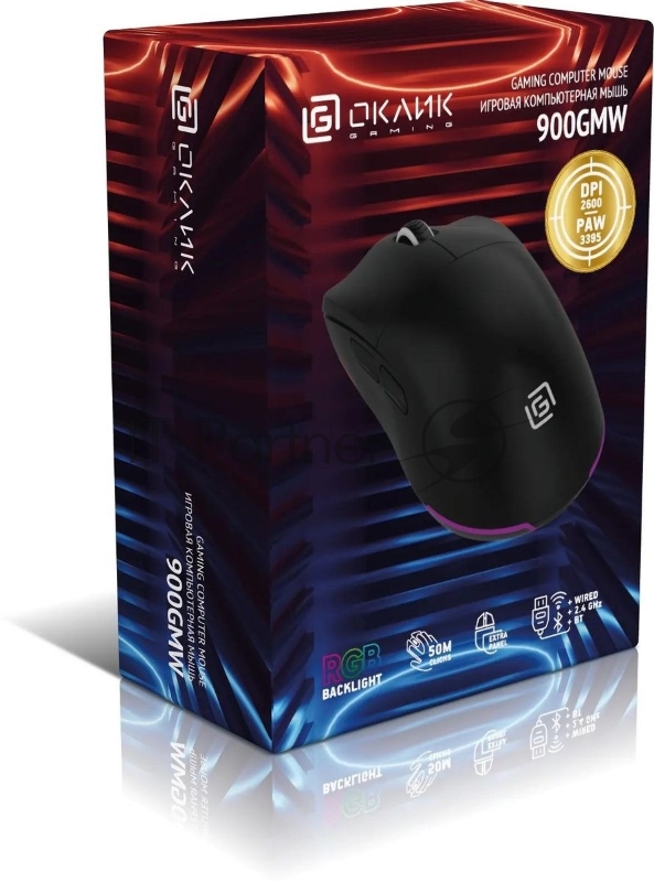 Мышь Oklick 900GMW черный