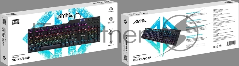 Клавиатура GMNG GG-KB765XP механическая черный USB Multimedia for gamer LED (1901096)