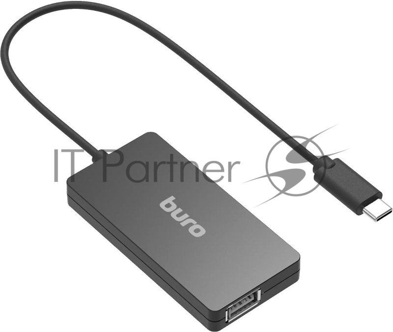 Разветвитель USB-C Buro BPH-C-1730 4порт. черный (BU-USBC-HUB-4U21)