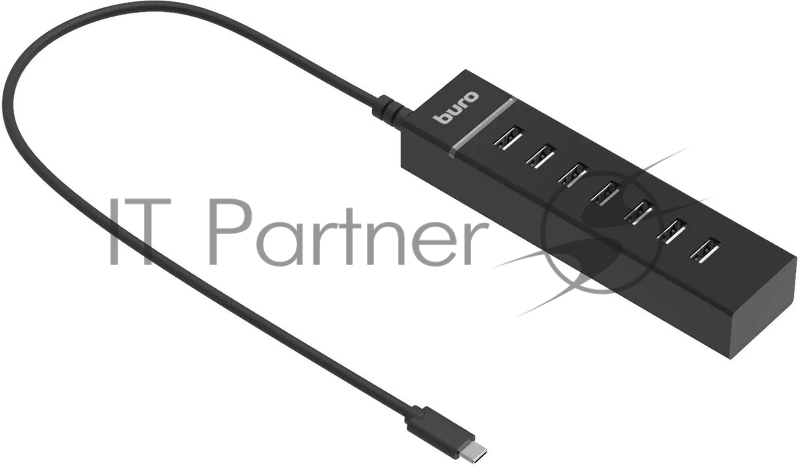 Разветвитель USB-C Buro BPH-C-P107 7порт. черный (BU-USBC-HUB-7U2)