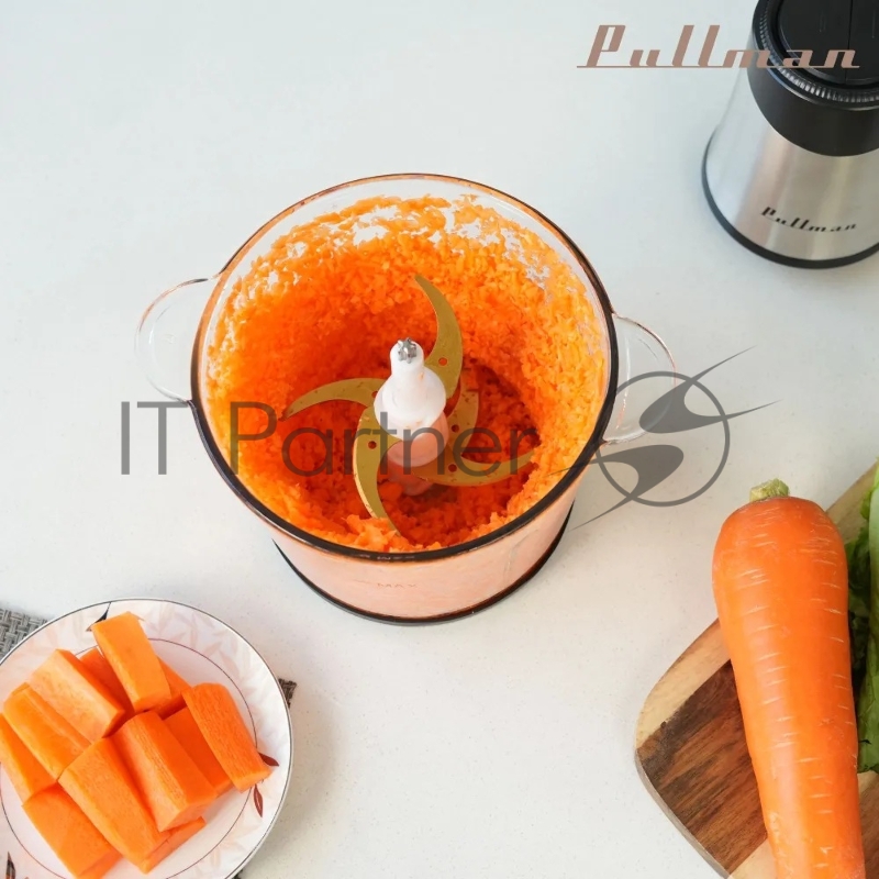 Измельчитель электрический Pullman PL-320, 1000Вт, 6 лезвий, стеклянная чаша 3 л