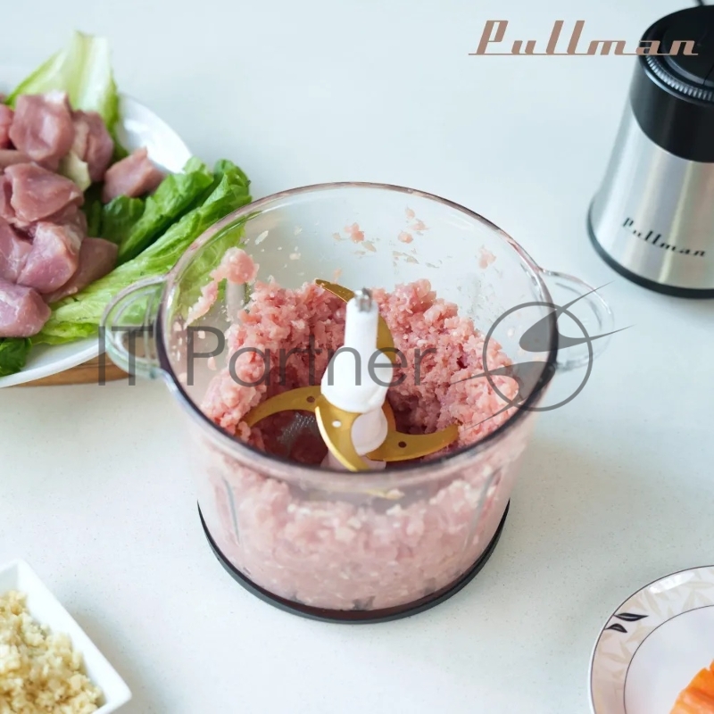 Измельчитель электрический Pullman PL-320, 1000Вт, 6 лезвий, стеклянная чаша 3 л