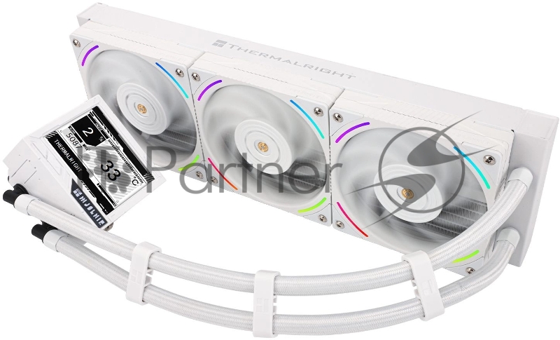 Система водяного охлаждения Thermalright Mjolnir Vision 360 ARGB Soc-AM5/AM4/1151/1200/2066/201 белый 4-pin 27dB Al LCD Ret (M-VISION-360-WH-ARGB)