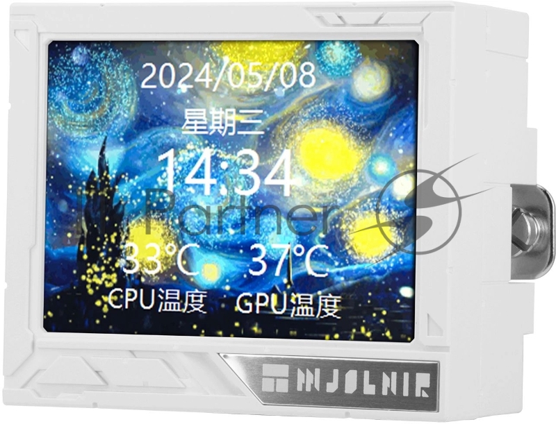 Система водяного охлаждения Thermalright Mjolnir Vision 360 ARGB Soc-AM5/AM4/1151/1200/2066/201 белый 4-pin 27dB Al LCD Ret (M-VISION-360-WH-ARGB)