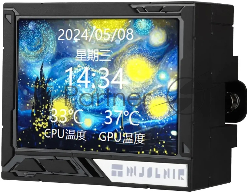 Система водяного охлаждения Thermalright Mjolnir Vision 360 ARGB Soc-AM5/AM4/1151/1200/2066/201 черный 4-pin 27dB Al LCD Ret (M-VISION-360-BL-ARGB)