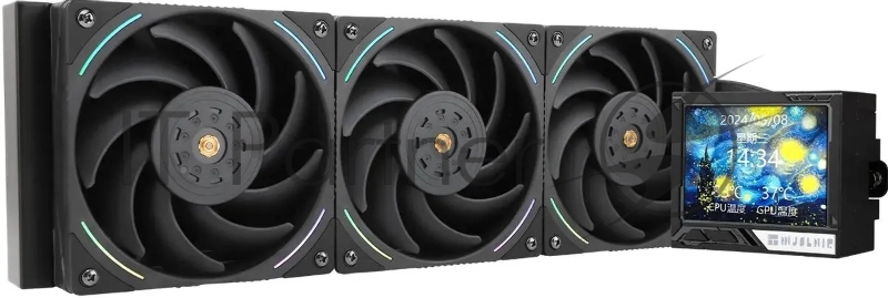 Система водяного охлаждения Thermalright Mjolnir Vision 360 ARGB Soc-AM5/AM4/1151/1200/2066/201 черный 4-pin 27dB Al LCD Ret (M-VISION-360-BL-ARGB)