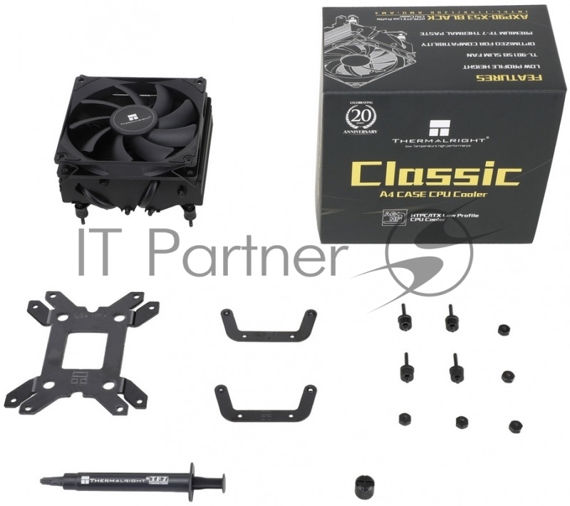 Устройство охлаждения (кулер) Thermalright AXP-90 X53 Black Soc-AM5/AM4/1200/1700/1851 черный 4-pin 22.4dB Al+Cu 330gr Ret (AXP-90-X53-BLACK)