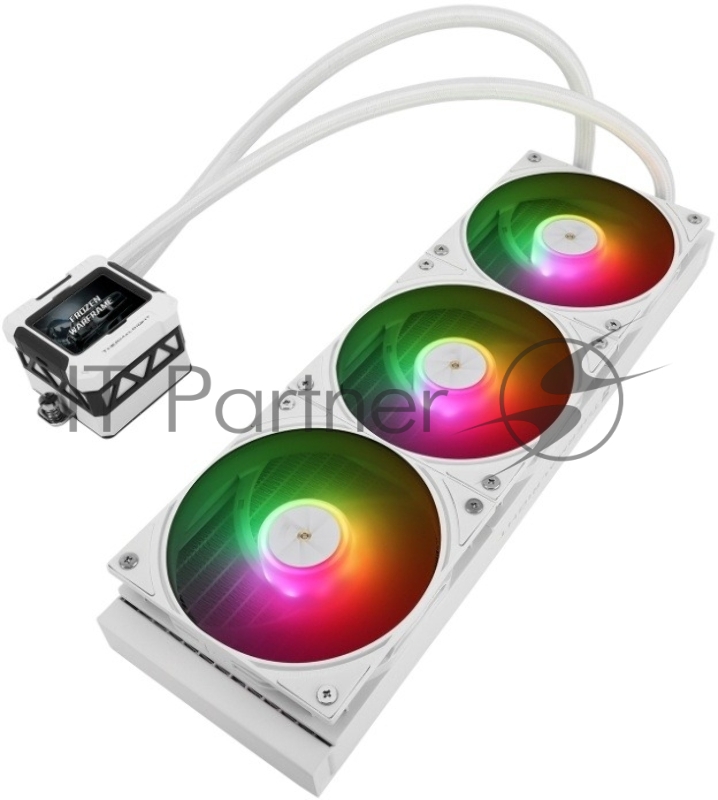 Система водяного охлаждения Thermalright Frozen Warframe 360 ARGB Soc-AM5/AM4/1200/1700/1851 белый 4-pin 29.8dB Al LCD Ret (F-WFRAME-360-WH-ARGB)