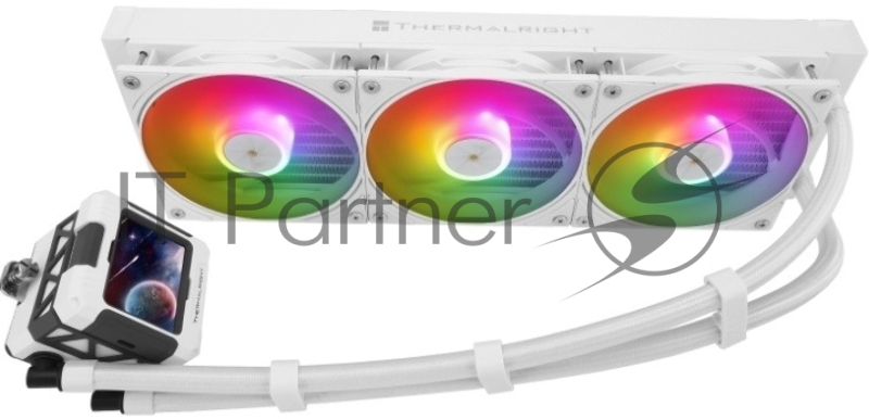 Система водяного охлаждения Thermalright Frozen Warframe 360 ARGB Soc-AM5/AM4/1200/1700/1851 белый 4-pin 29.8dB Al LCD Ret (F-WFRAME-360-WH-ARGB)