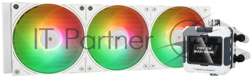 Система водяного охлаждения Thermalright Frozen Warframe 360 ARGB Soc-AM5/AM4/1200/1700/1851 белый 4-pin 29.8dB Al LCD Ret (F-WFRAME-360-WH-ARGB)