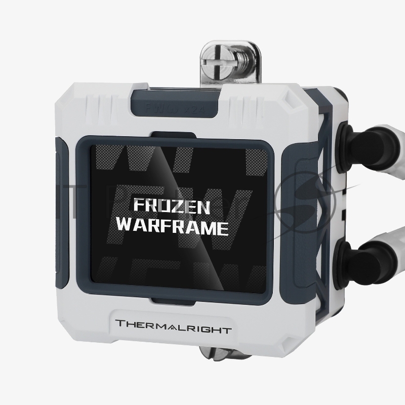 Система водяного охлаждения Thermalright Frozen Warframe 420 ARGB Soc-AM5/AM4/1200/1700/1851 белый 4-pin 29.8dB Al LCD Ret (F-WFRAME-420-WH-ARGB)