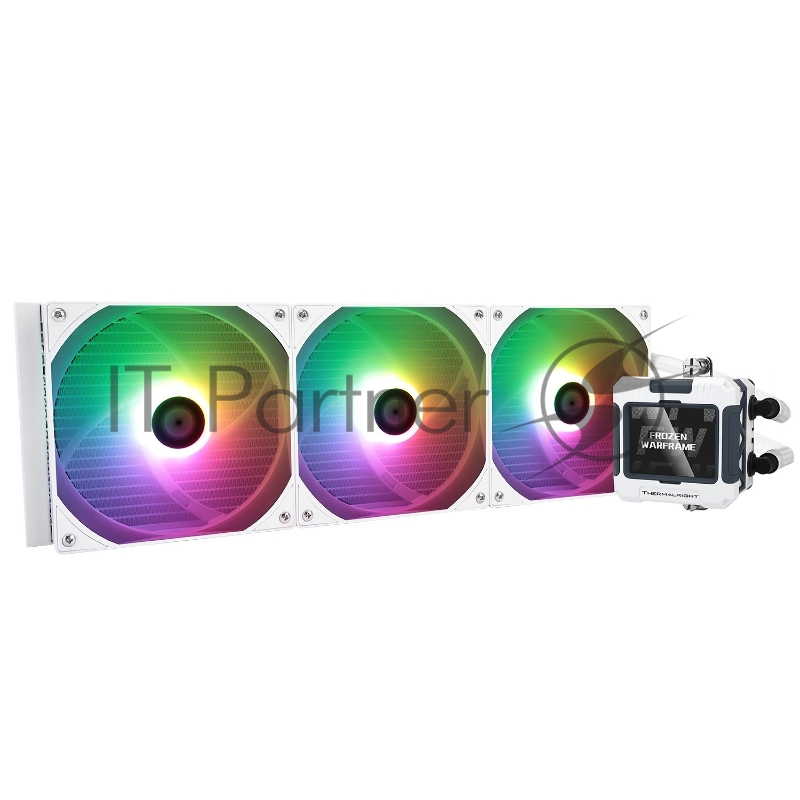 Система водяного охлаждения Thermalright Frozen Warframe 420 ARGB Soc-AM5/AM4/1200/1700/1851 белый 4-pin 29.8dB Al LCD Ret (F-WFRAME-420-WH-ARGB)