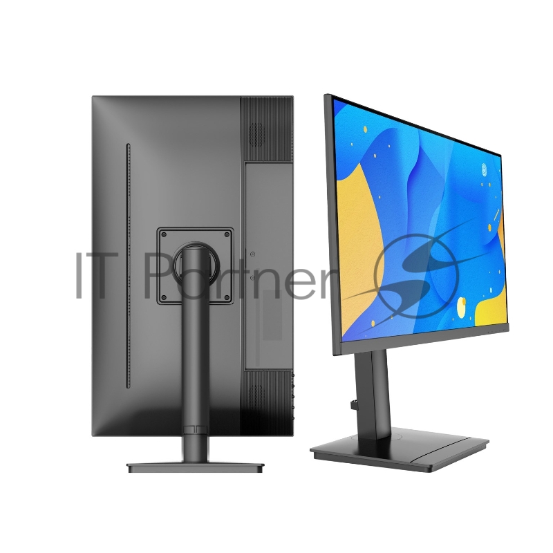 МОНИТОР 23.8 BRAVUS BVS2430P Black с поворотом экрана (IPS, 1920x1080, 75Hz, 178°/178°, 5 ms, 250 cd/m, 20M:1,+HDMI,MM)