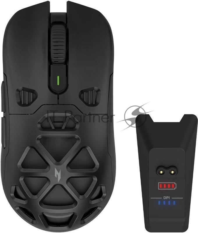 Мышь Acer Nitro OMR404 черный оптическая 6400dpi беспров. BT/Radio USB 6but (ZL.MCEEE.02T)