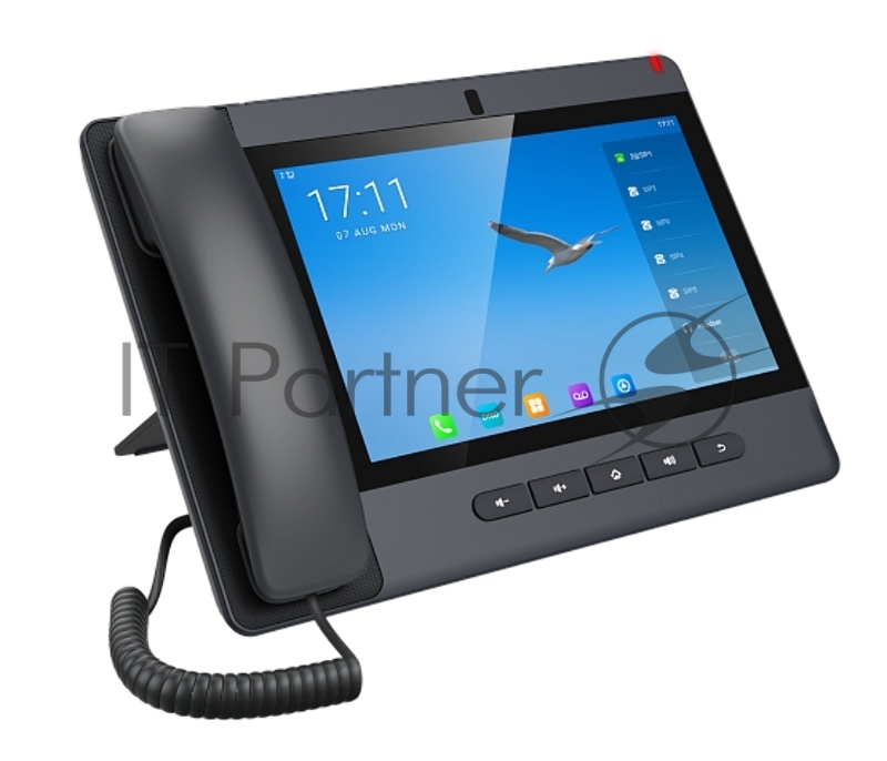 Fanvil Android 9.0 Built-in Adjustable 8MP Camera with a Privacy Cover10-party Audio Conference,3-party Video ConferencPTM handsetDual Gigabit ports, PoE IntegratedHD Voice20 SIP Lines