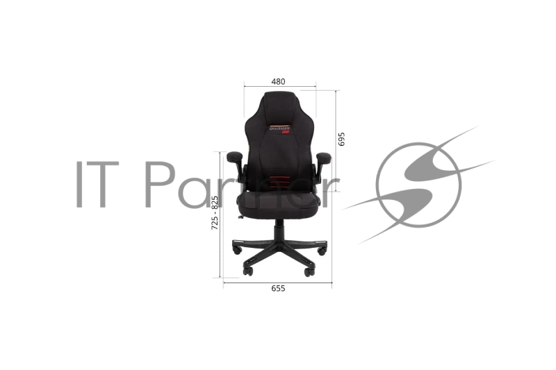 Кресло компьютерное Chairman game CH51 черный