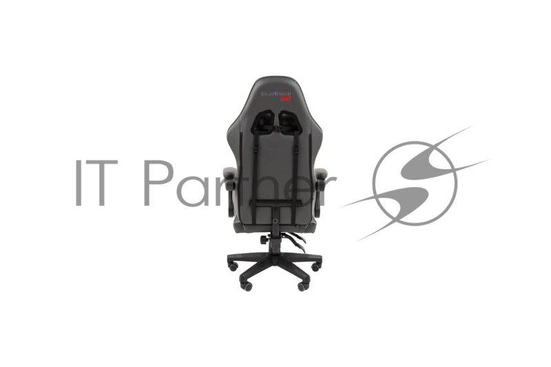 Кресло компьютерное Chairman game CH28 экокожа, черно-серый