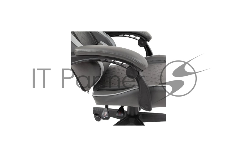 Кресло компьютерное Chairman game CH28 экокожа, черно-серый