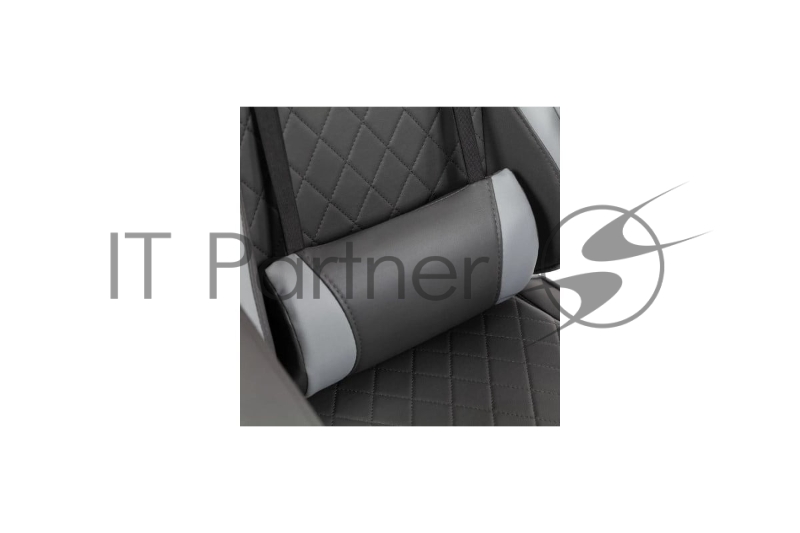 Кресло компьютерное Chairman game CH28 экокожа, черно-серый