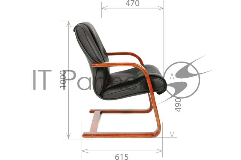 Chairman 653V Россия черная нат.кожа/экокожа